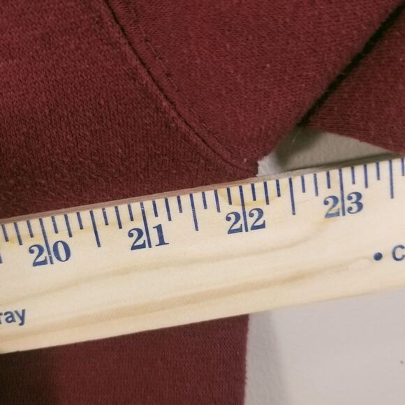 Oxford University Sweatshirt Mens Large Maroon Red UK College Logo Crewneck - Picture 10 of 11